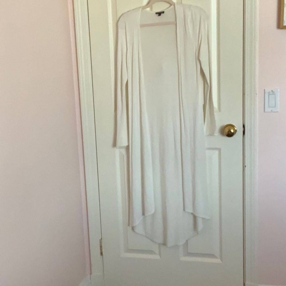 White cardigan
